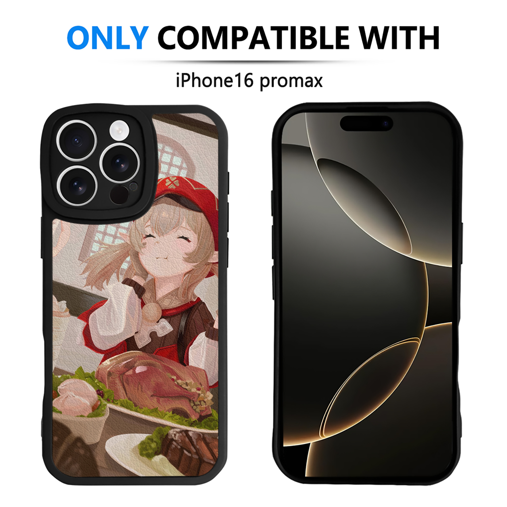 げんし神 genshin 【iPhone 16シリーズ対応】シリコンスマホケース（レザー調） 材質：シリコン